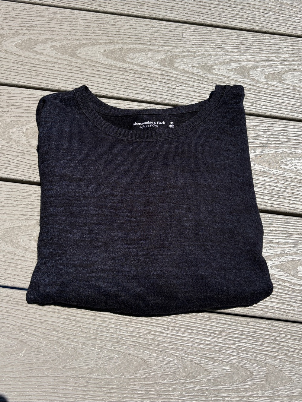 Abercrombie Soft A&F Cozy Bell Sleeve Top